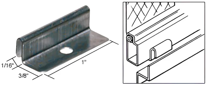 Rivet-On Metal Screen Retainers – Bulk by C.R. Laurence