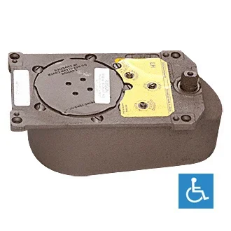 Rixson PH328 Series 8.5 Lbs. Center-Hung Left Hand 105 Degree Selective Hold Open Floor Mounted Closer Body Only