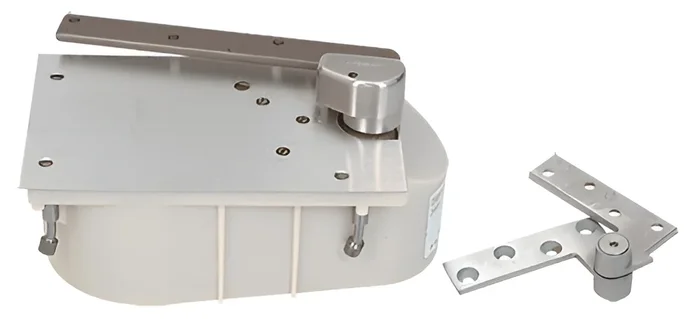 Rixson Satin Chrome 27 Series Left Hand 3/4″ Offset Floor Mounted Door Closer – Complete Package