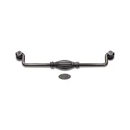 RK International Indian Drum Hanging Pull 8″ (203mm) Center-to-Center, 8-3/4″ (222mm) Overall Length, Distressed Nickel Cabinet Pull / Handle