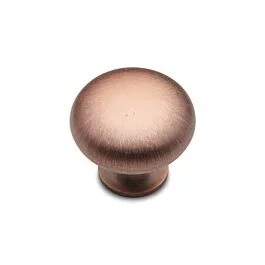 RK International Thin Mushroom Knob 1-1/4″ (32mm) Diameter in Distressed Copper