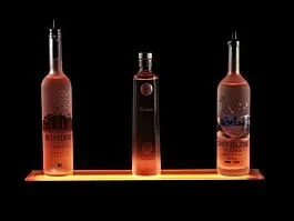 Rok Hardware 1 Tier 24″ (610mm) Wide, Bar Top LED Bottle Display