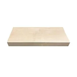 Rok Single Piece 24”L x 10”D x 2-1/2”H, Maple Wall Floating Shelf