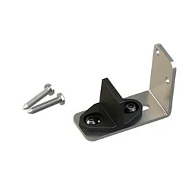 ROK Wall Mounted Door “T” Guide, Stainless Steel