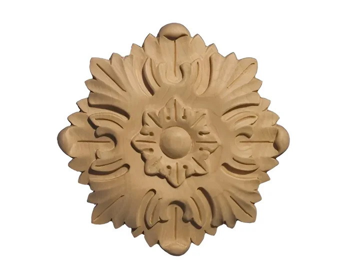 Rosette 4″ Dia x 5/8″ Thick Maple – ART FOR EVERYDAY