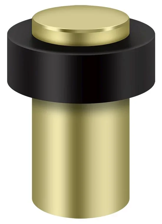 Round Universal Floor Bumper 3″ – Heavy Duty Solid Brass by Deltana