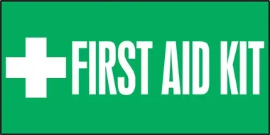 Safety Label: First Aid Kit 3″ x 7″ – LFSD508VSP