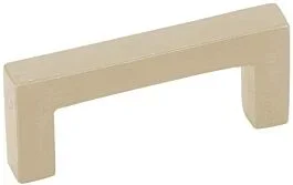 Sandcast Tumble White Bronze Rustic Rectangular 3-1/2 Inch (89mm) Center to Center, Overall Length 4 Inch Cabinet Hardware Pull / Handle, Emtek