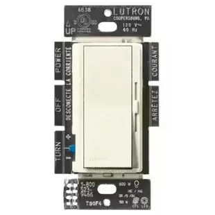 Satin Biscuit Rocker Dimmer Switch – CFL LED Incandescent Lutron