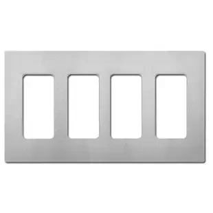 Satin Mist Gray 4 Decor Screwless Cover Plate – Lutron Plastic