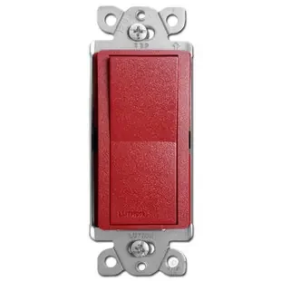 Satin Red Rocker Light Switch – Lutron Hot