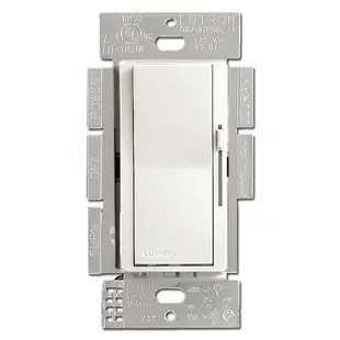 Satin Snow White Rocker Dimmer Switch – CFL LED Incandescent Lutron