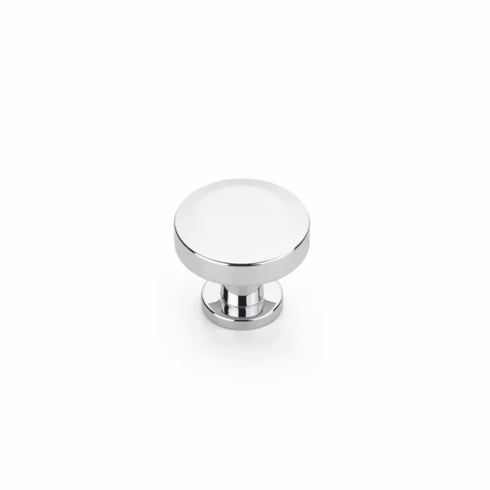 Schaub 1-1/4″ Diameter Heathrow Cabinet Knob – Polished Chrome Finish