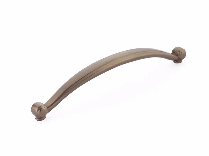 Schaub Cabriole 8″ Center to Center Cabinet Pull – Brushed Bronze Finish