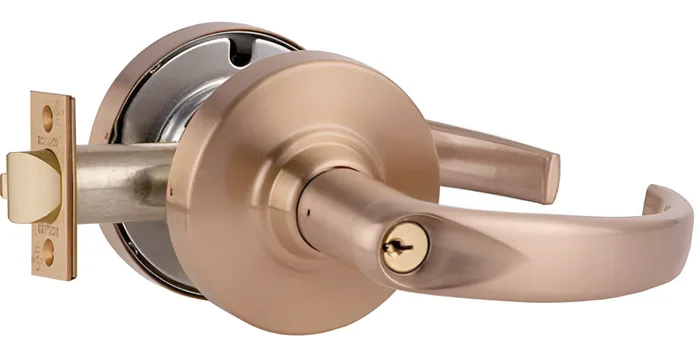 Schlage Grade 2 Entry Sparta Lever Lock – KD Brushed Brass Cylinder 606