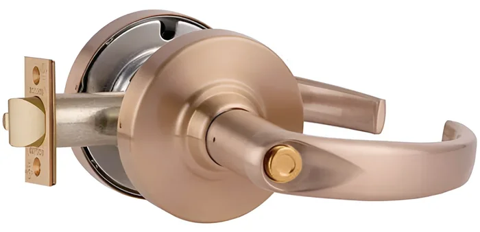 Schlage Grade 2 Privacy Sparta Lever Lock – Satin Bronze Finish