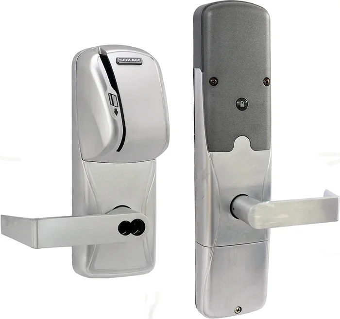 Schlage KIT – Magnetic Stripe Network Wireless Privacy Lock – Rhodes Lever