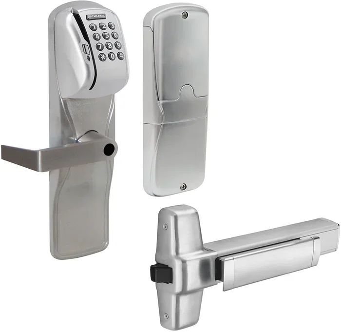 Schlage KIT – Magnetic Stripe (Swipe Card) and Keypad Network Hardwired Classroom/Storeroom Exit Trim