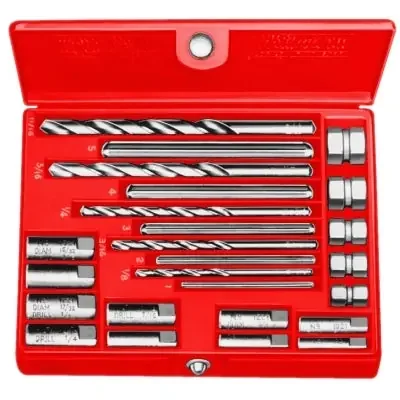 Screw Extractor Sets, Drill Bits 1-5;Extractors 1-5;Drill Guides Nos. 921/1821