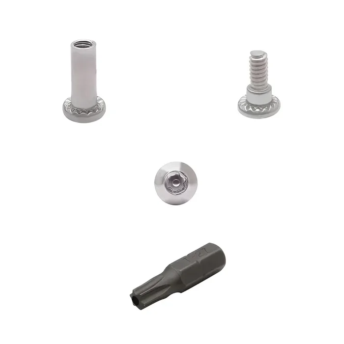 Screw Pack Ss-barrel Nut 1/2″, Shoulder Screw 1/2″ 100 Set W/5 Bits – Jacknob