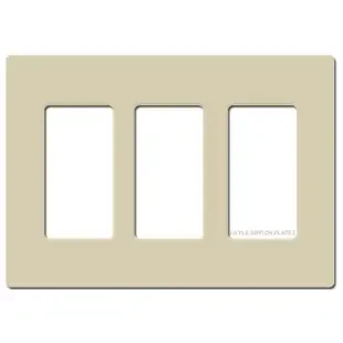 Screwless 3 Decor GFI Electrical Wallplate Lutron – Ivory Plastic