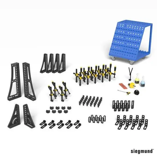 Set 4, 99 Piece Accessory Kit for Siegmund System 16 Welding Tables