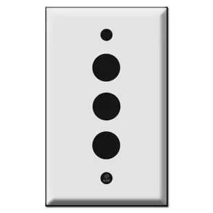 Sierra Low Voltage 3 Pushbutton Switch Wall Plates
