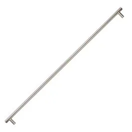 Signature Euro Style Solid Metal Bar Pull / Handle Brushed Nickel 22-1/8″ Hole Centers, 23-3/4″ Overall Length