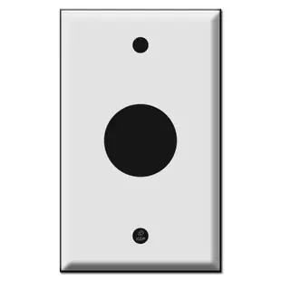 Single 1.25 Inch Round Telephone Jack Cover Plates