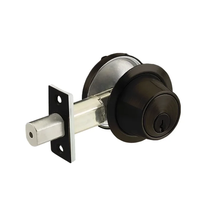 Single Cylinder Deadbolt, Grade 2, Schlage C Keyway, Oil Rubbed Bronze