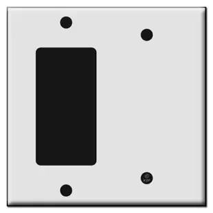 Single Decora / Single Blank Plastic Wall Plate Covers