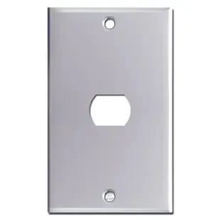 Single Despard Light Switch Wall Plate – Polished Chrome