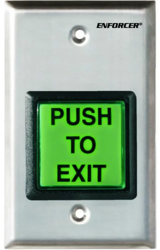 Single Gang 2in Illuminated Green Exit Button – Seco-Larm