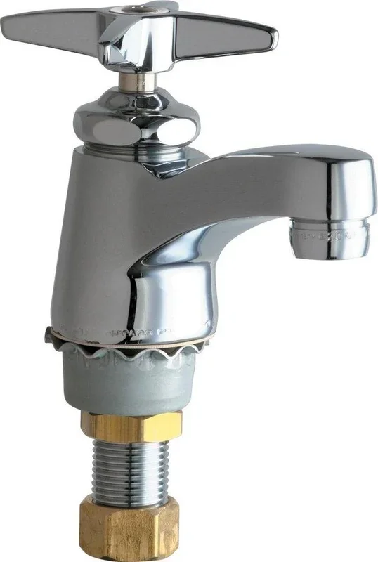 Single Handle Cross Deck Mount Service Faucet – Polished Chrome | Chicago Faucets
