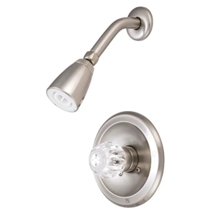 Single-Handle Shower Faucet in Brushed Nickel by Kingston Brass