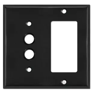 Single Push Button Single Decora Switch Covers – Black