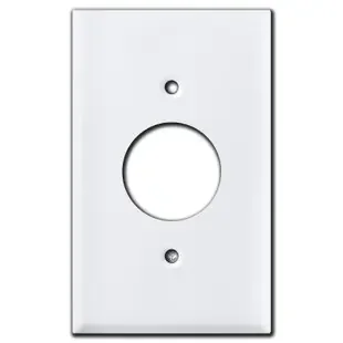 Single Receptacle Wall Plates – White