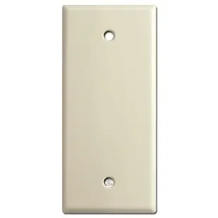 Skinny 2″ Wide Blank Wall Switch Plate – Ivory