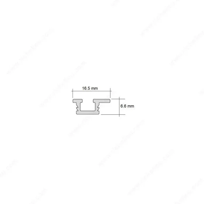 SLIDE 25 Single Recessed Track by Richelieu – Precision Sliding System