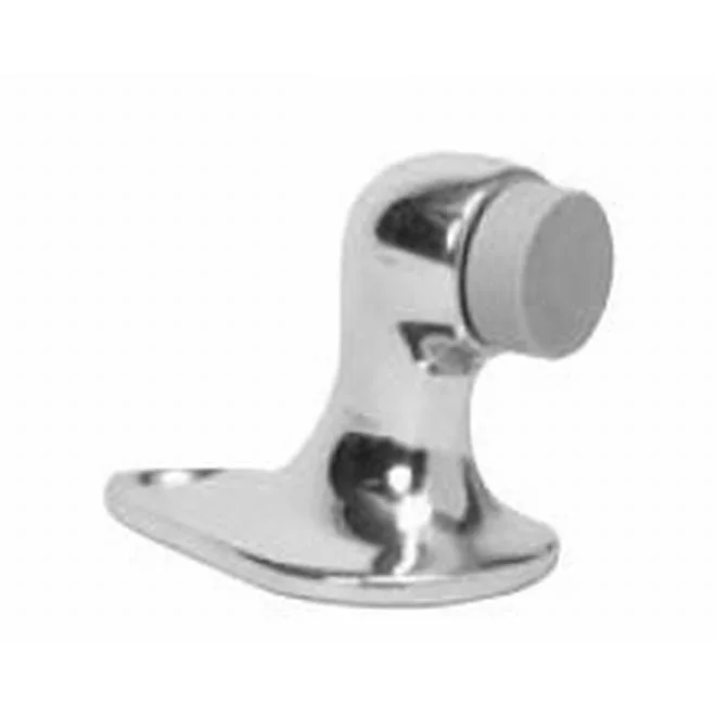 Solid Brass Gooseneck Floor Door Stop – Satin Nickel Finish by Ives Commercial