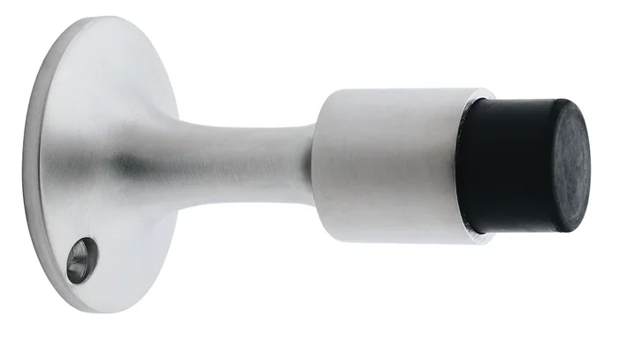 Solid Wall Stop with Drywall Mounting – Satin Chrome Finish by Ives Commercial