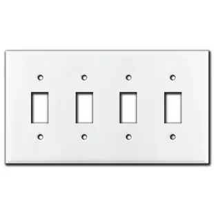 Somfy 4 Switch Window Covering Wallplate – White