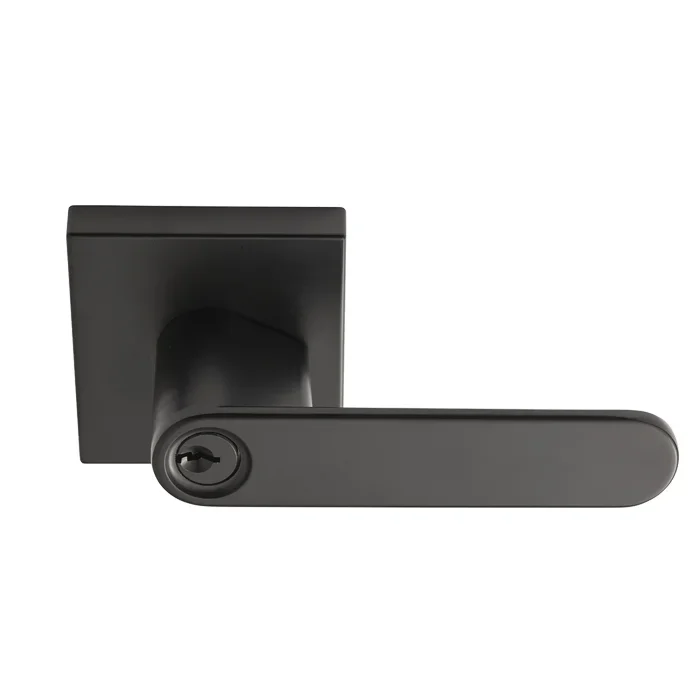 Southlake Lever, Matte Black – Decorative Functional Hardware by BHP