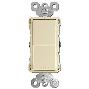 Stacked Dual Decor Rocker Switch – Ivory