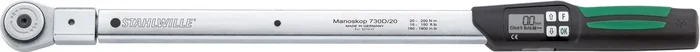 Stahlwille Service/Series MANOSKOP torque wrenches w.reversible ratchet insert tool No. 730DR Values only for in-lb 40-400Nm Out