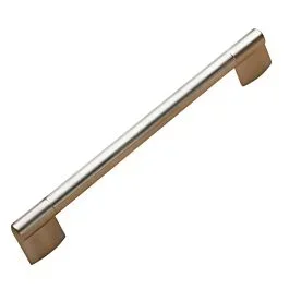 Stainless Steel Mingle Style 7-9/16 Inch Center To Center, Cabinet Hardware Pull / Handle