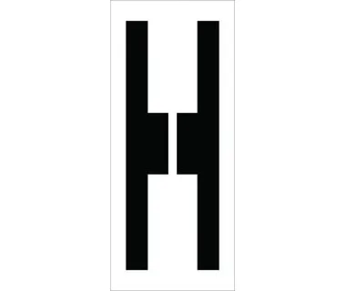 Stencil – Letter H – 24″ – PMC24-H