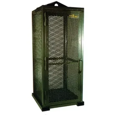 Storage Series Cylinder Cage, Locking Door, (9) Hi-Pressure Cylinders