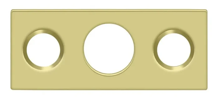 Strike Plate For 7″ Flush Bolt – Polished Brass by Deltana