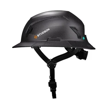 Studson SHK-1 Non-Vented Full Brim Class E Type II – Carbon HD Safety Helmet